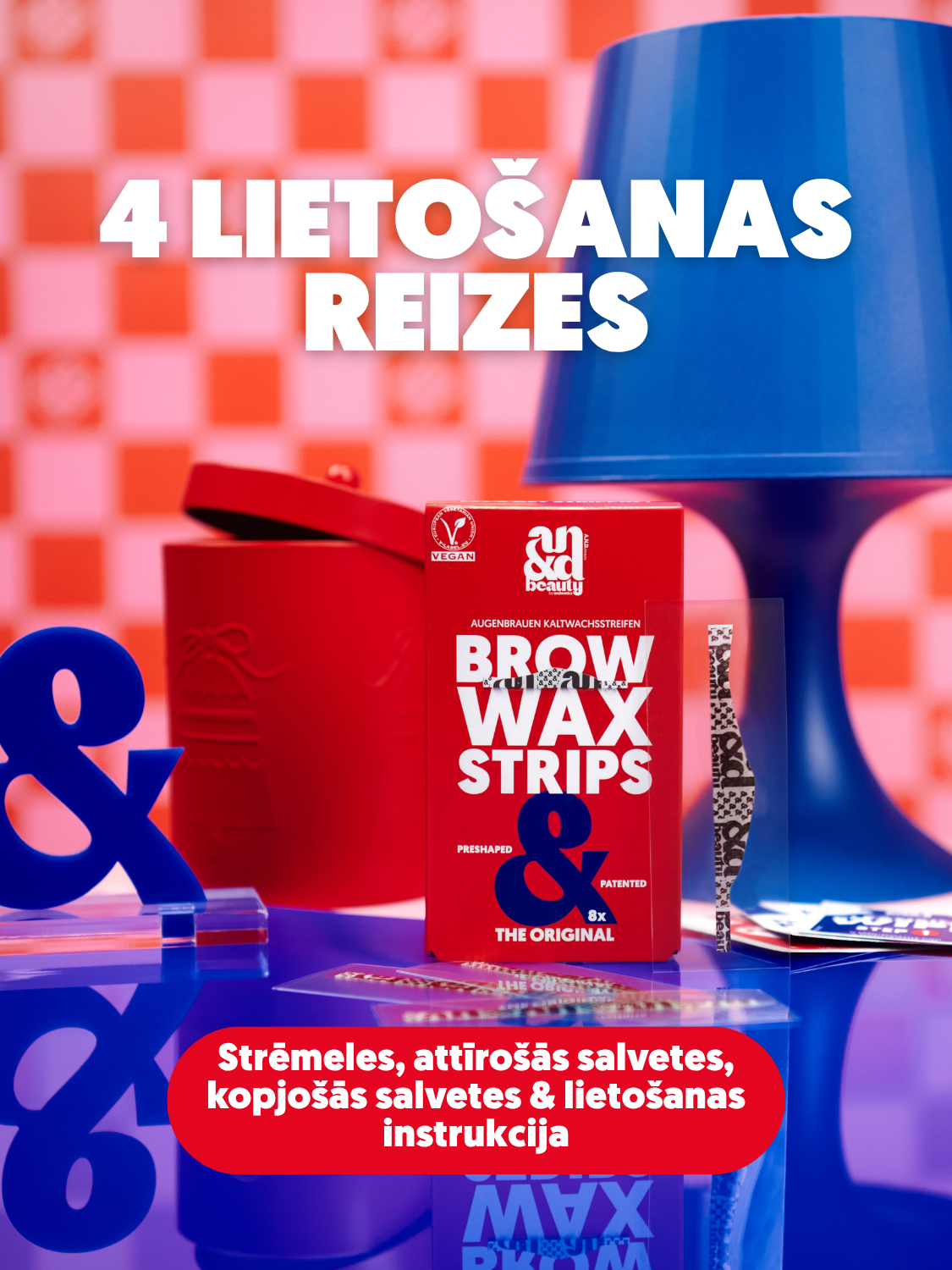 Vaska strēmeles uzacīm