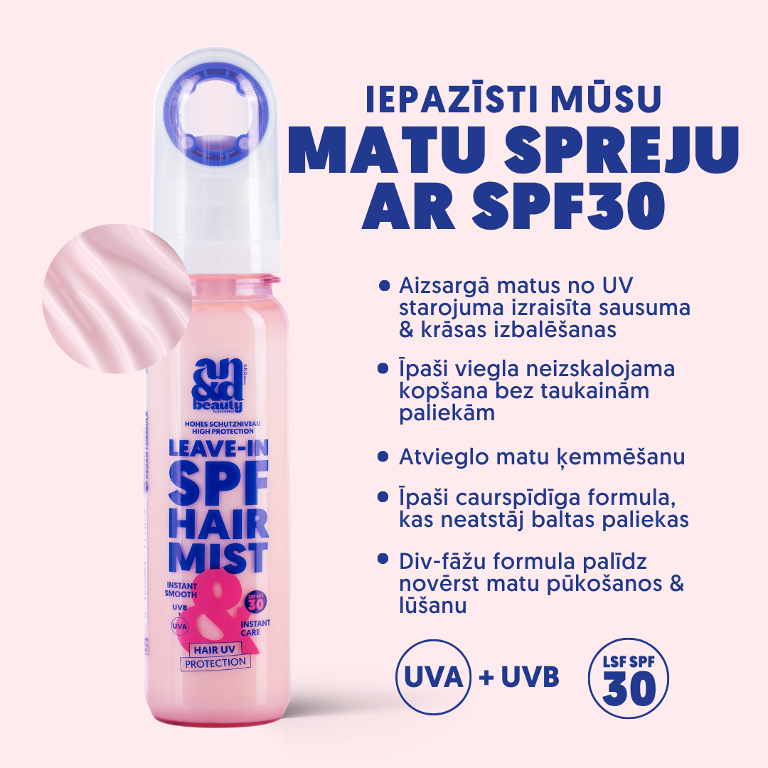 Aizsargājošs sprejs matiem ar SPF 30