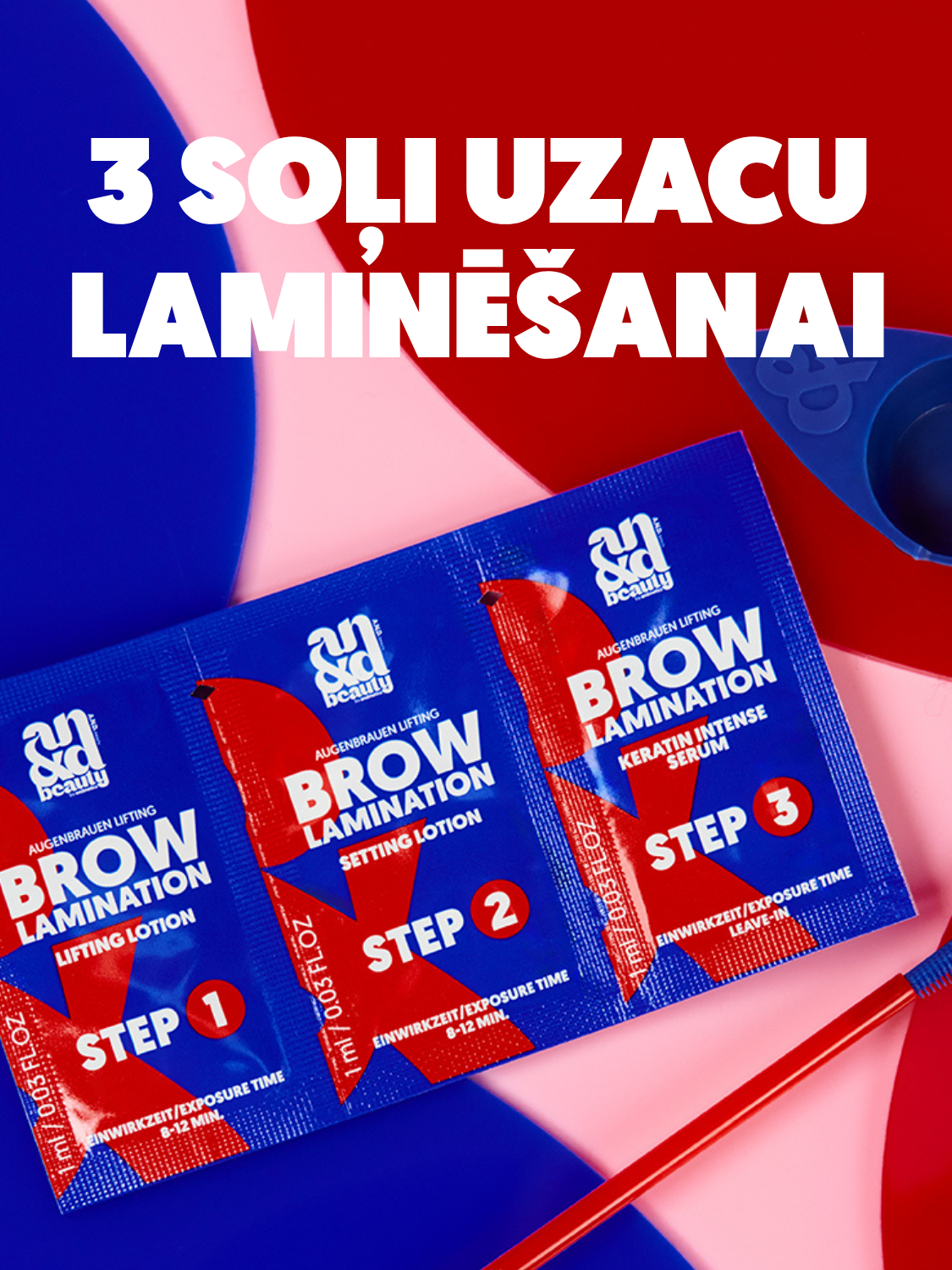 Uzacu laminēšanas komplekts