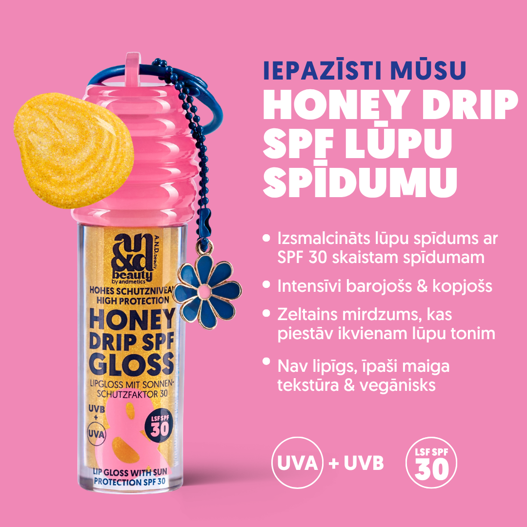 Honey Drip lūpu spīdums ar SPF 30