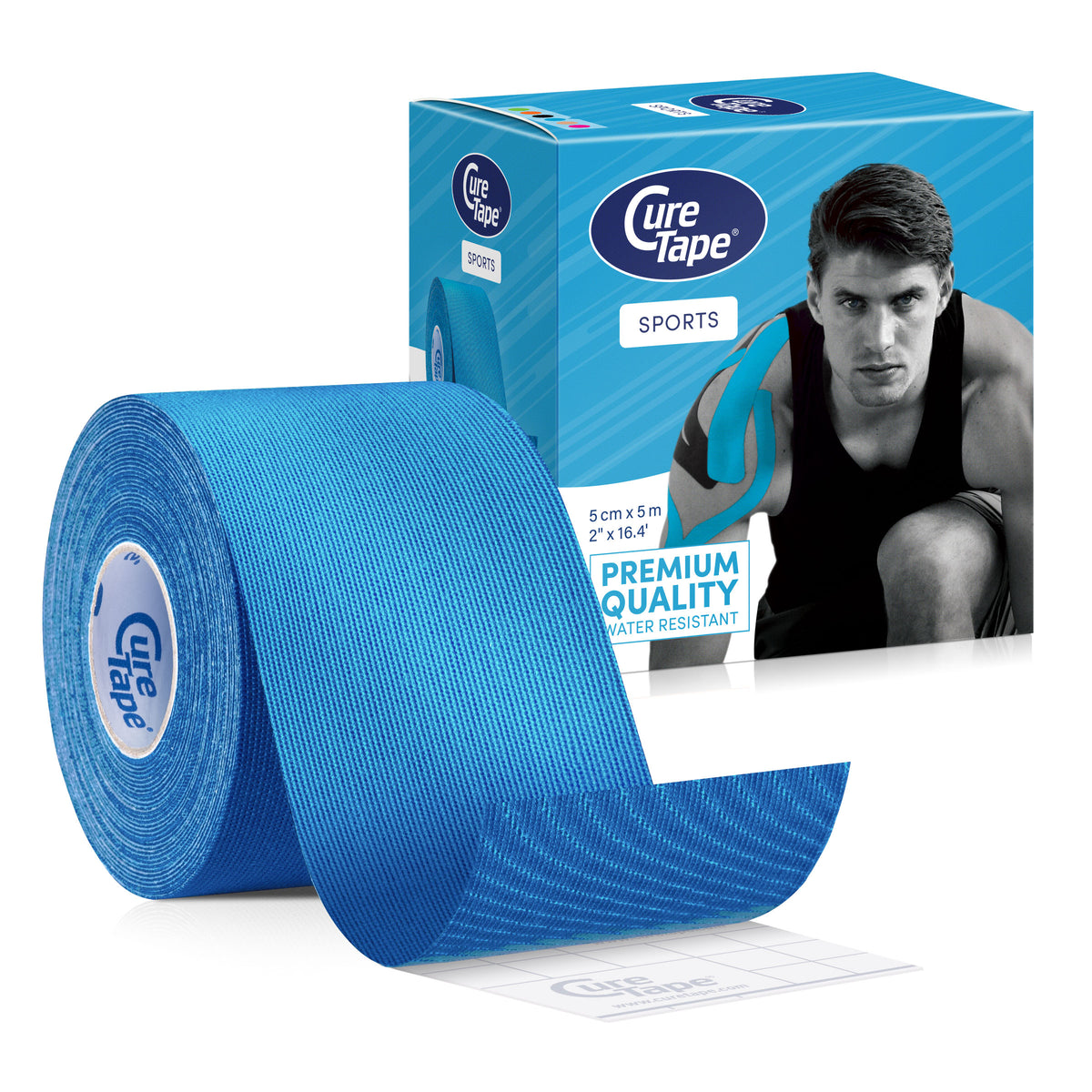 CureTape® Sports 5 cm x 5 m, zilā krāsā