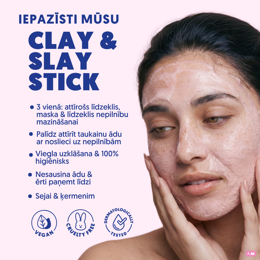 Clay & Slay Stick – attīrošs māla stiks sejai un ķermenim
