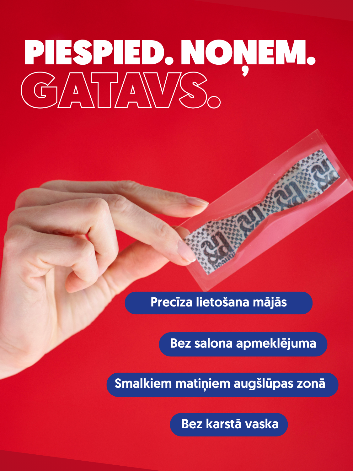 Vaska strēmeles augšlūpas zonai