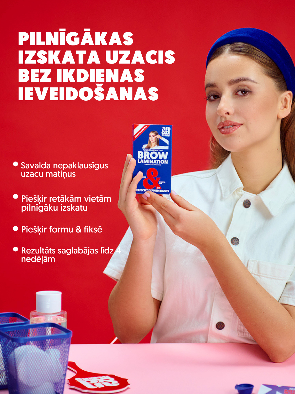 Uzacu laminēšanas komplekts