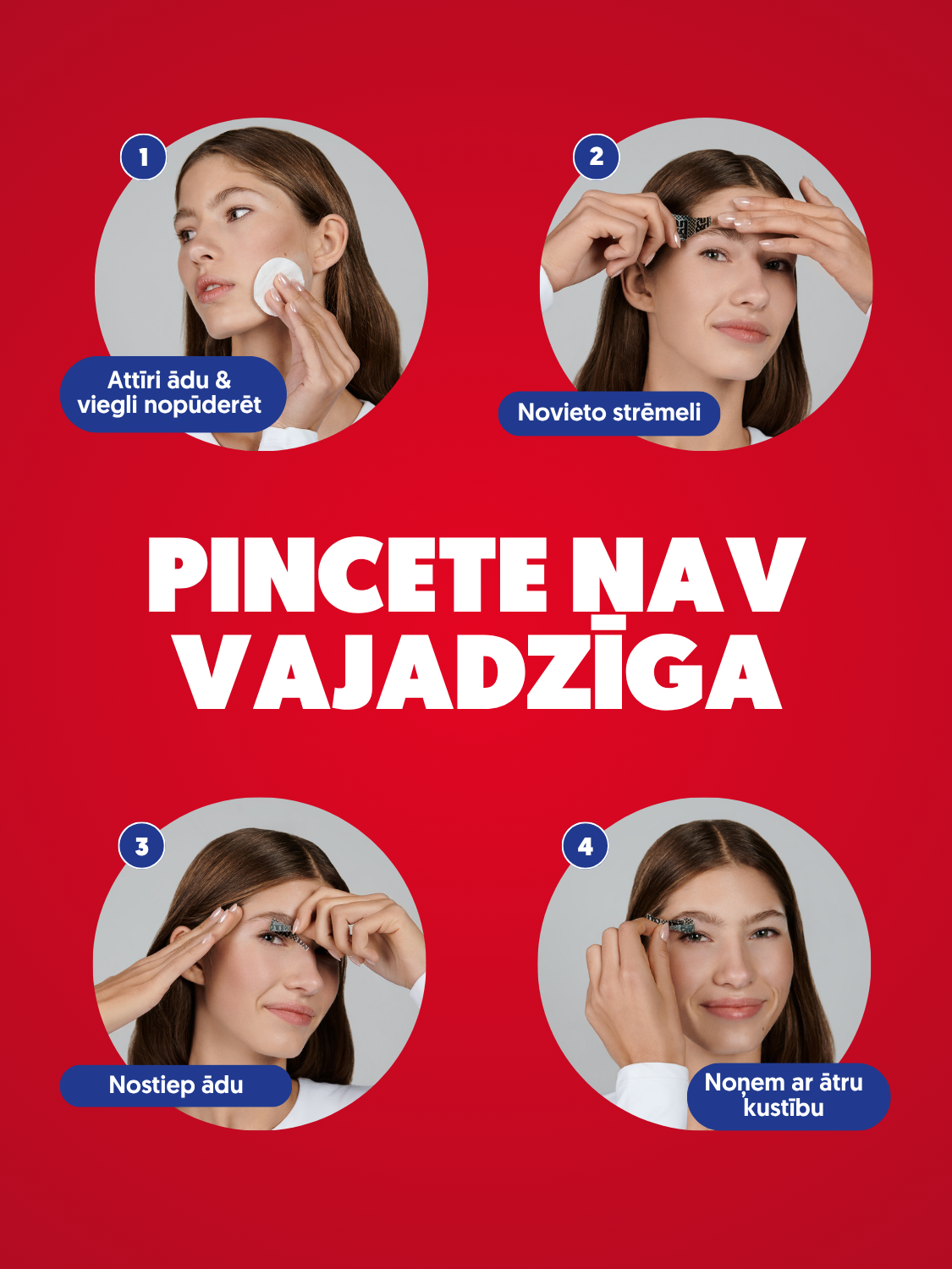 Vaska strēmeles uzacīm