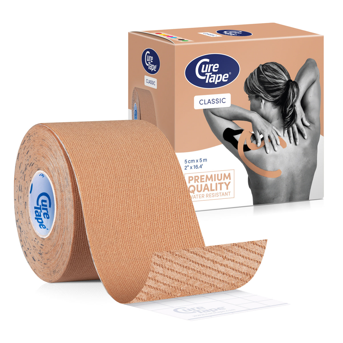 CureTape® Classic 5 cm x 5 m, bēšā krāsā