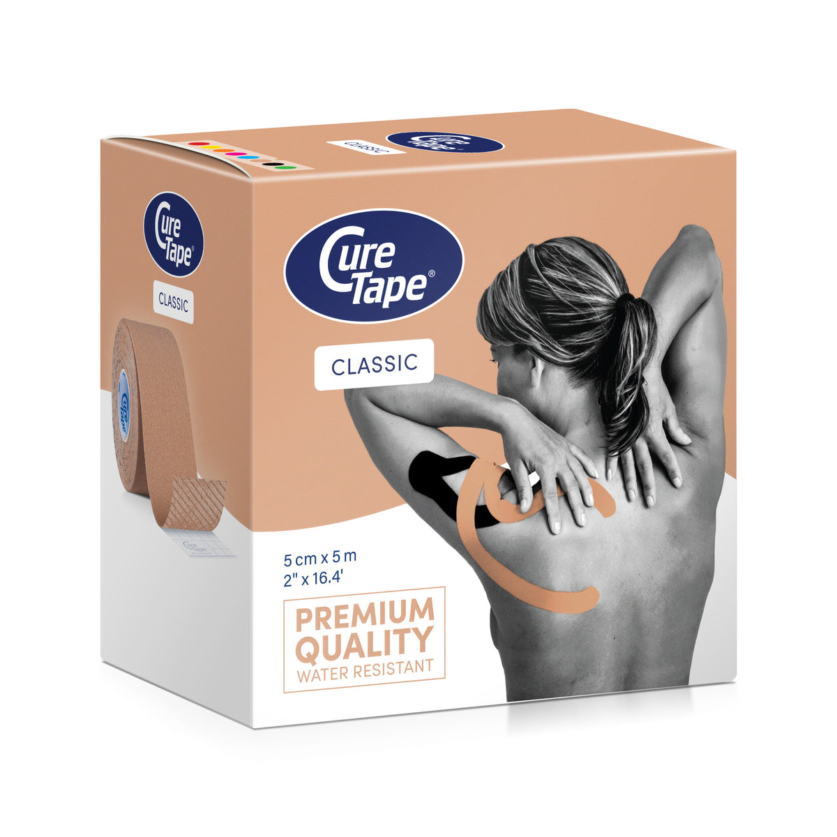 CureTape® Classic 5 cm x 5 m, bēšā krāsā